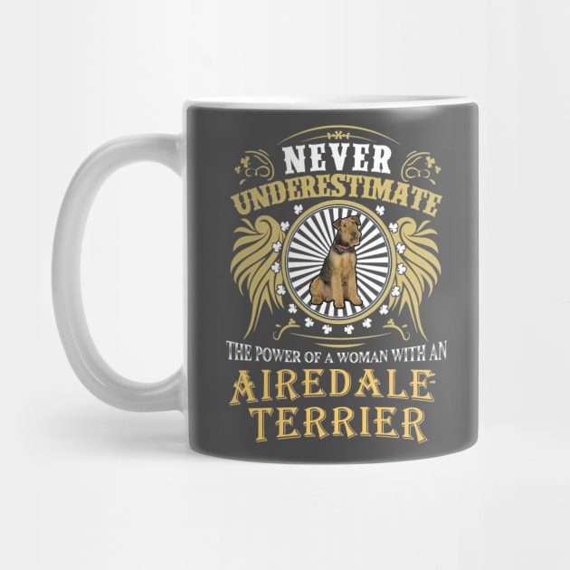 AIREDALE TERRIER TSHIRT by bienvaem